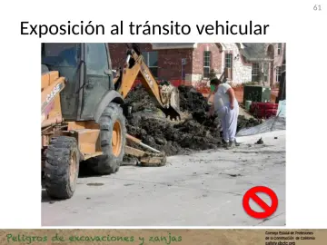 Slide 61: Exposición al tránsito vehicular