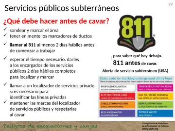 Slide 99: Servicios públicos subterráneos