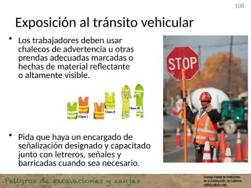 Slide 108: Exposición al tránsito vehicular: