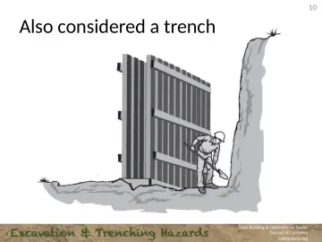Slide 10: Also considered a trench