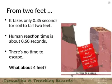 Slide 28: From two feet …