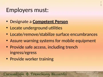 Slide 73: Employers must: