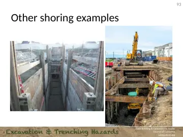 Slide 93: Other shoring examples