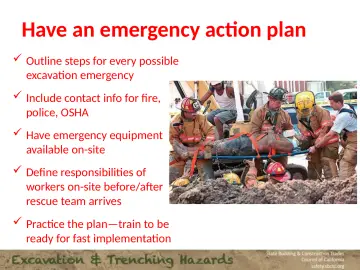 Slide 113: Have an emergency action plan
