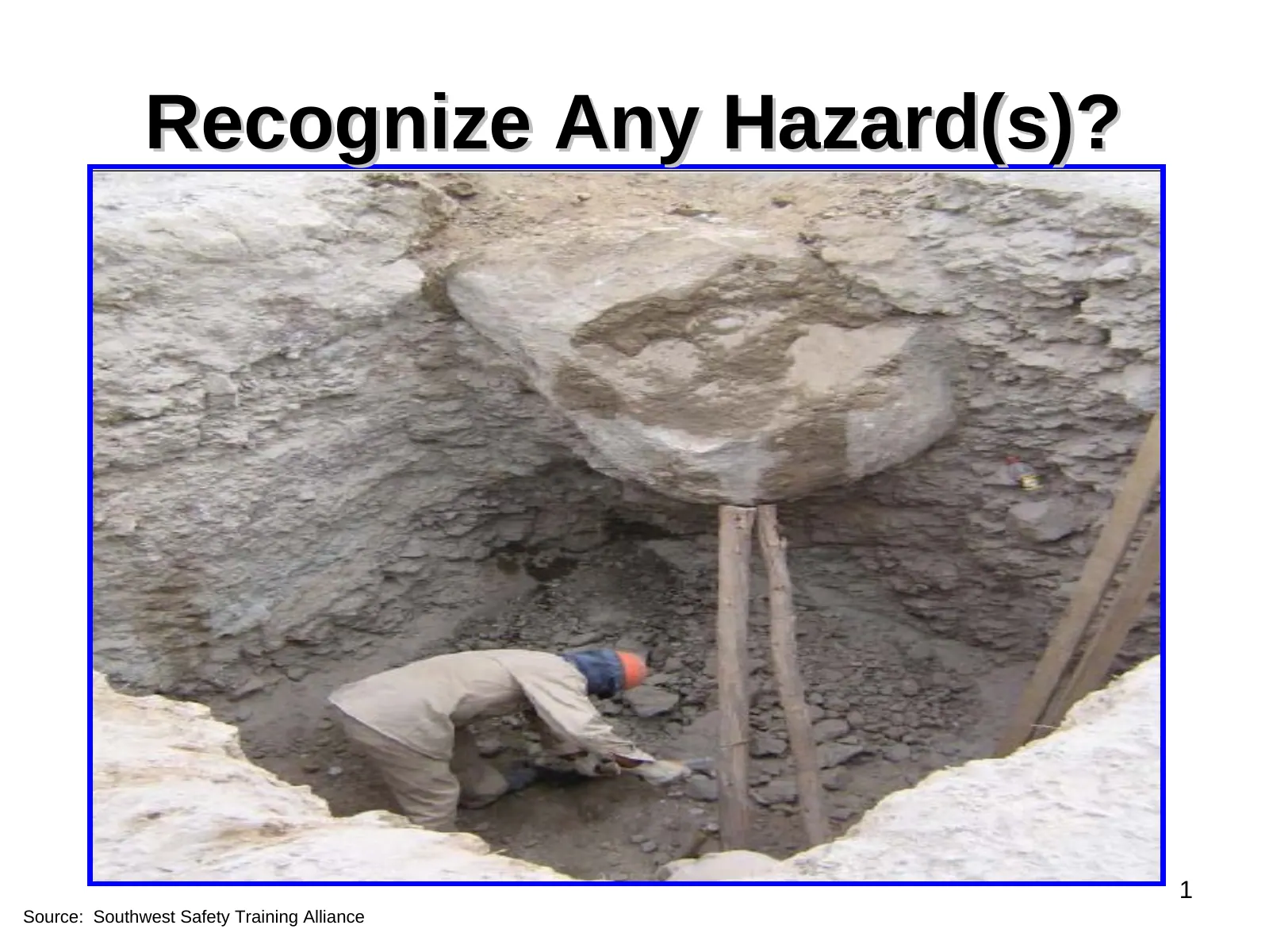 Focus Four: Caught-In or -Between Hazard Recognition, slide 1: Recognize Any Hazard(s)?