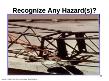 Slide 15: Recognize Any Hazard(s)?