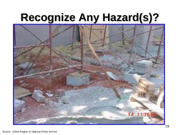 Slide 19: Recognize Any Hazard(s)?