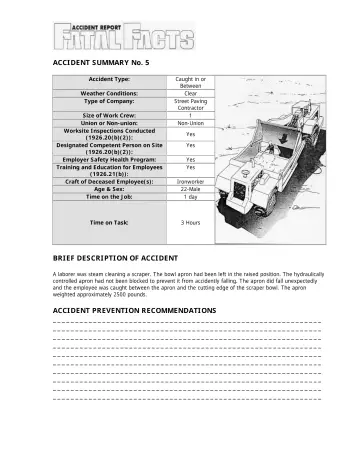Page 49: ACCIDENT SUMMARY No. 5