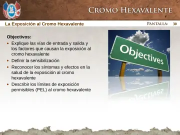 Slide 30: La Exposición al Cromo Hexavalente