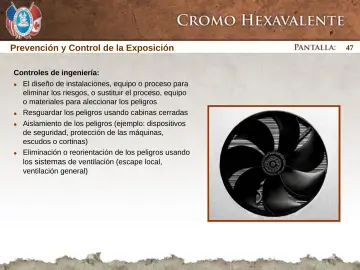 Slide 47: Prevención y Control de la Exposición