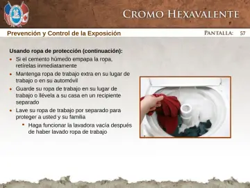 Slide 57: Prevención y Control de la Exposición