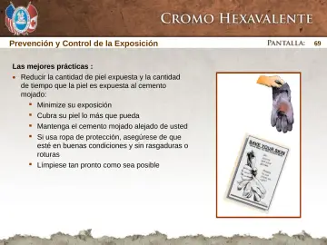 Slide 69: Prevención y Control de la Exposición