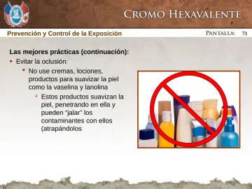 Slide 71: Evitar la oclusión: