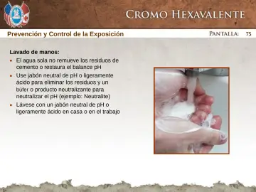 Slide 75: Prevención y Control de la Exposición