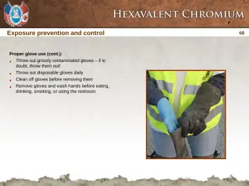 Slide 60: Exposure prevention and control