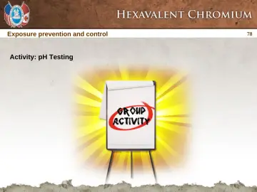 Slide 78: Exposure prevention and control