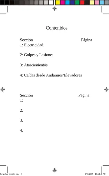 Page 3: Contenidos