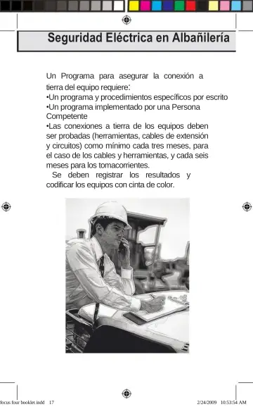 Page 17: Seguridad Eléctrica en Albañilería