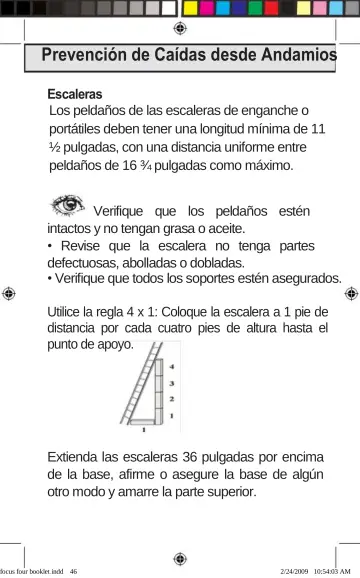 Page 46: Prevención de Caídas desde Andamios