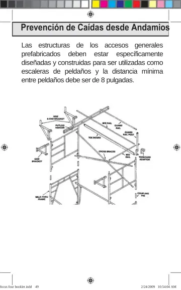 Page 49: Prevención de Caídas desde Andamios