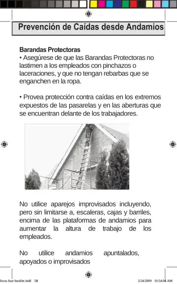Page 51: Prevención de Caídas desde Andamios