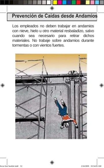 Page 52: Prevención de Caídas desde Andamios