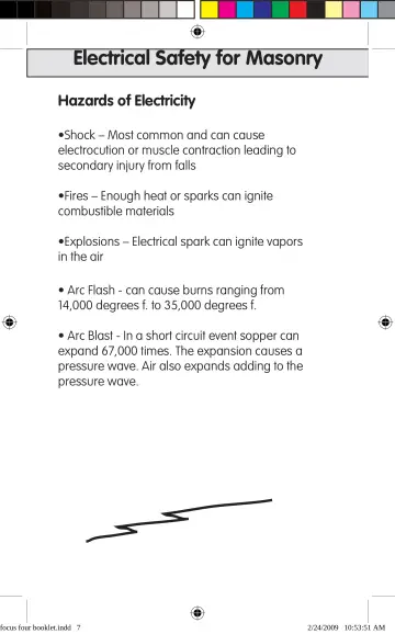 Page 7: Electrical Safety for Masonry