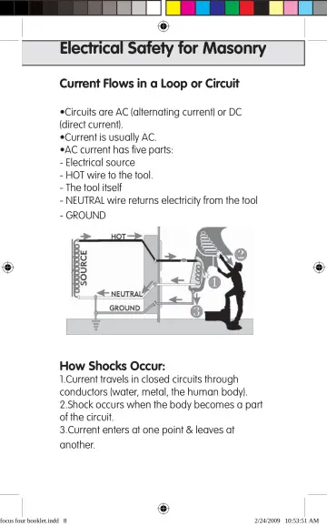 Page 8: Electrical Safety for Masonry