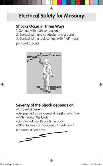 Page 9: Electrical Safety for Masonry