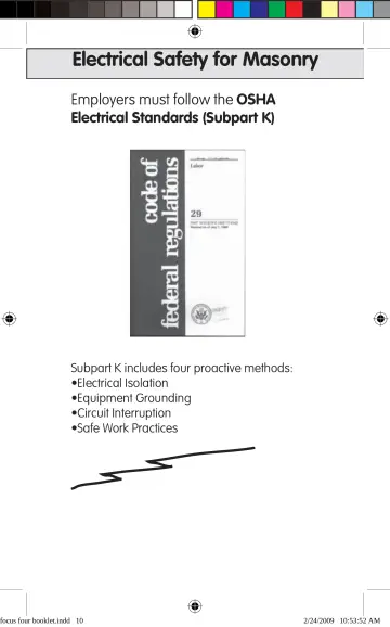 Page 10: Electrical Safety for Masonry