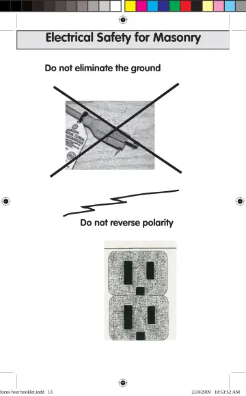 Page 13: Electrical Safety for Masonry