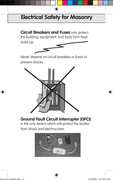 Page 15: Electrical Safety for Masonry