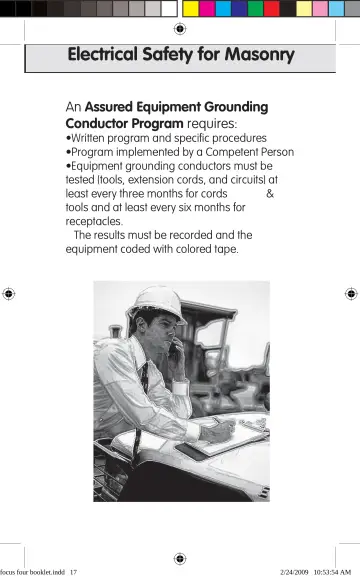 Page 17: Electrical Safety for Masonry