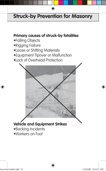 Page 23: Struck-by Prevention for Masonry