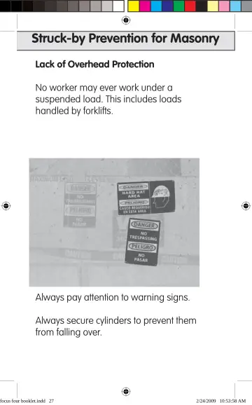 Page 27: Struck-by Prevention for Masonry
