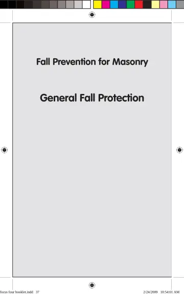 Page 37: Fall Prevention for Masonry