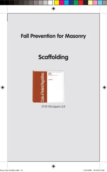 Page 41: Fall Prevention for Masonry