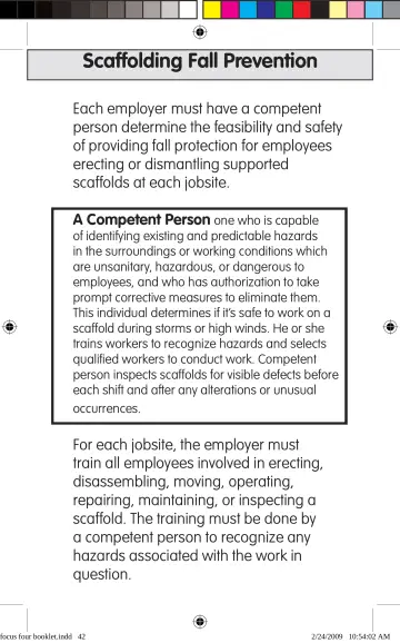 Page 42: Scaffolding Fall Prevention