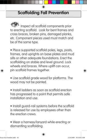 Page 43: Scaffolding Fall Prevention