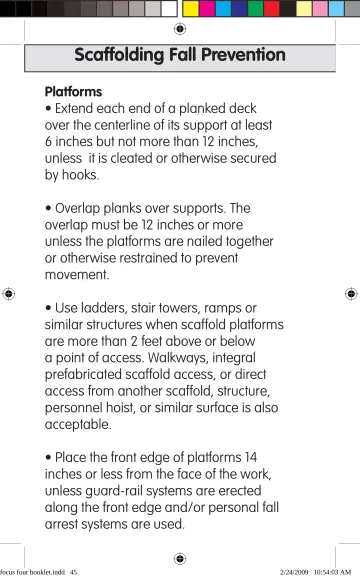 Page 45: Scaffolding Fall Prevention