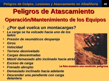 Slide 51: Peligros de Atascamiento