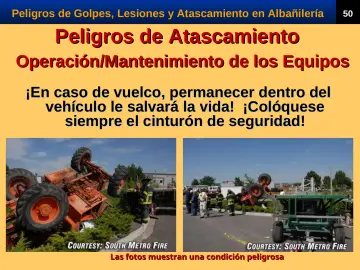 Slide 52: Peligros de Atascamiento