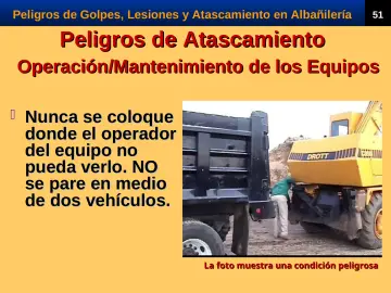 Slide 53: Peligros de Atascamiento