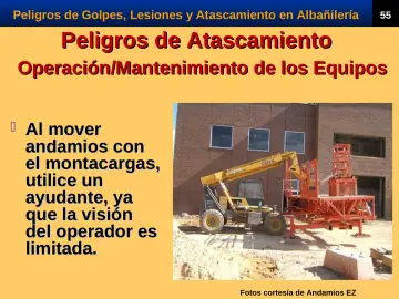 Slide 57: Peligros de Atascamiento