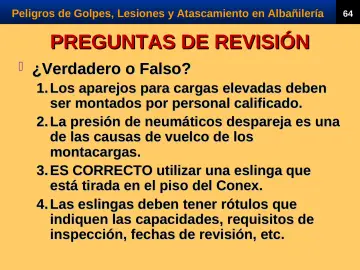 Slide 66: PREGUNTAS DE REVISIÓN
