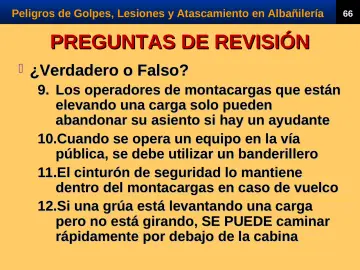 Slide 68: PREGUNTAS DE REVISIÓN