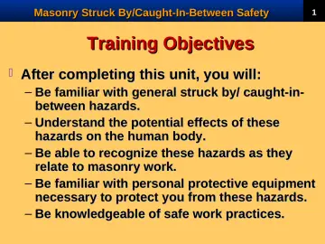 Slide 3: Training Objectives