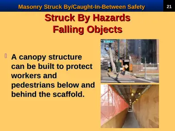 Slide 23: Struck By Hazards