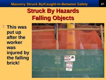 Slide 29: Struck By Hazards