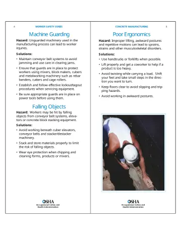 Page 4: Machine Guarding Poor Ergonomics